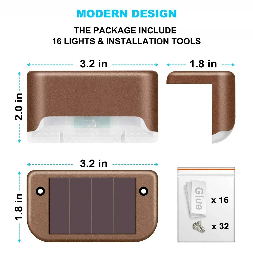 T-Pack Outdoor Solar Deck Lights (Waterproof. LED. Solar)